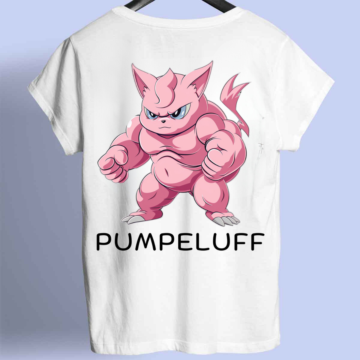 Pumpeluff 1 - Premium-paita Unisex-taustaprintti