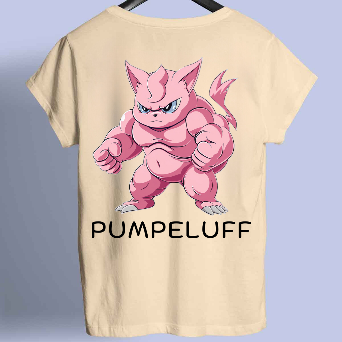 Pumpeluff 1 - Premium-paita Unisex-taustaprintti