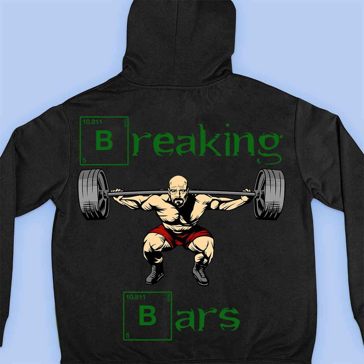 Breaking Bars - Premium-huppari Unisex-taustaprintti