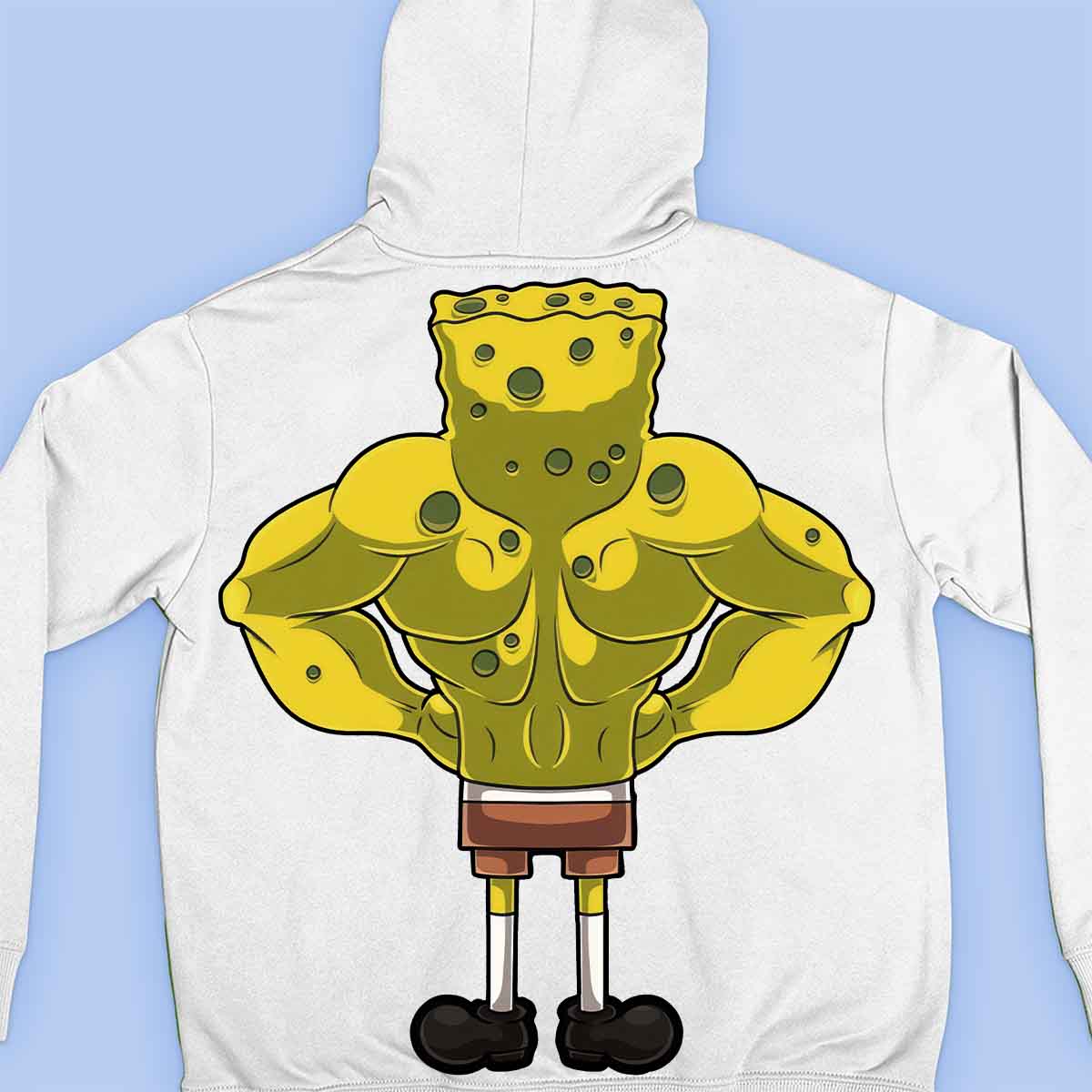 Sponge Back - Premium-huppari Unisex-taustaprintti