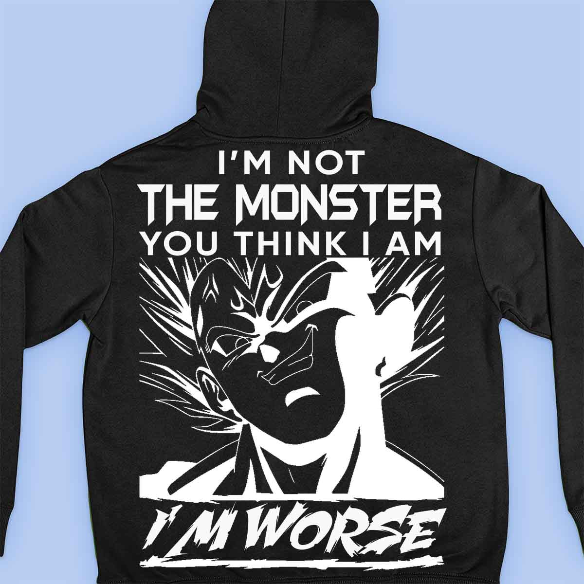Monster - Premium huppari Unisex Taustaprintti