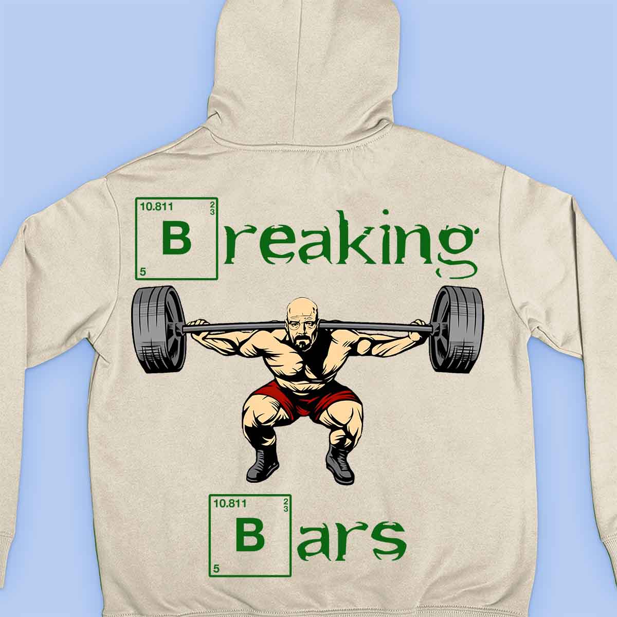 Breaking Bars - Premium-huppari Unisex-taustaprintti