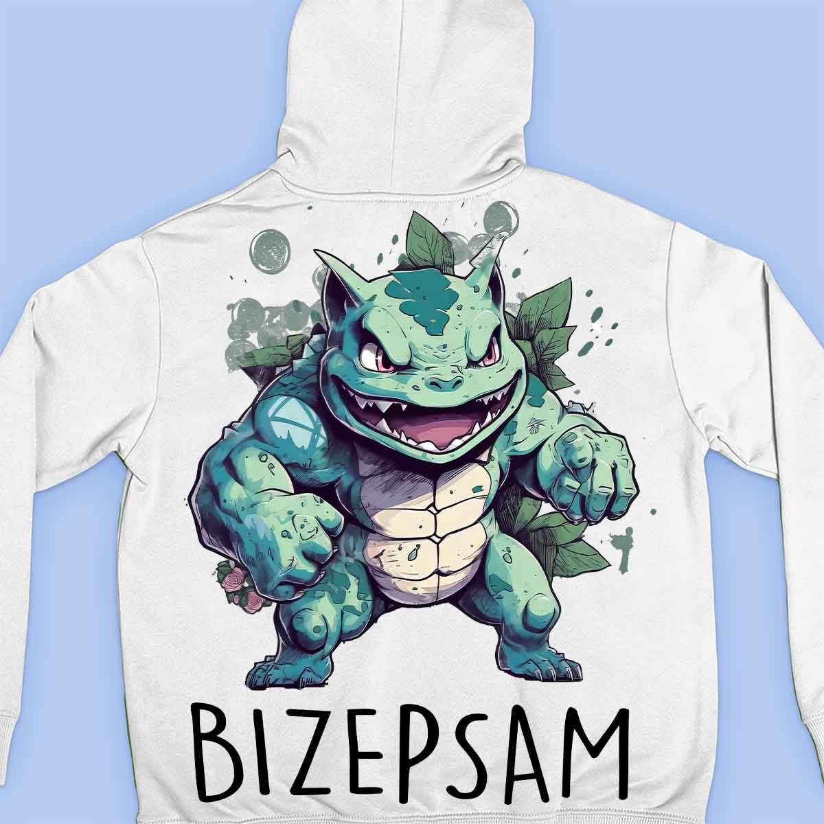 Bicepsam - Premium huppari Unisex Taustaprintti
