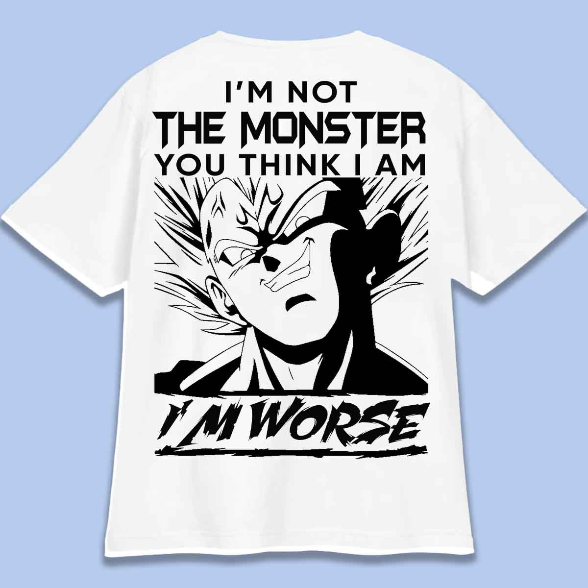 Monster - T-paita Oversize Unisex taustaprintti