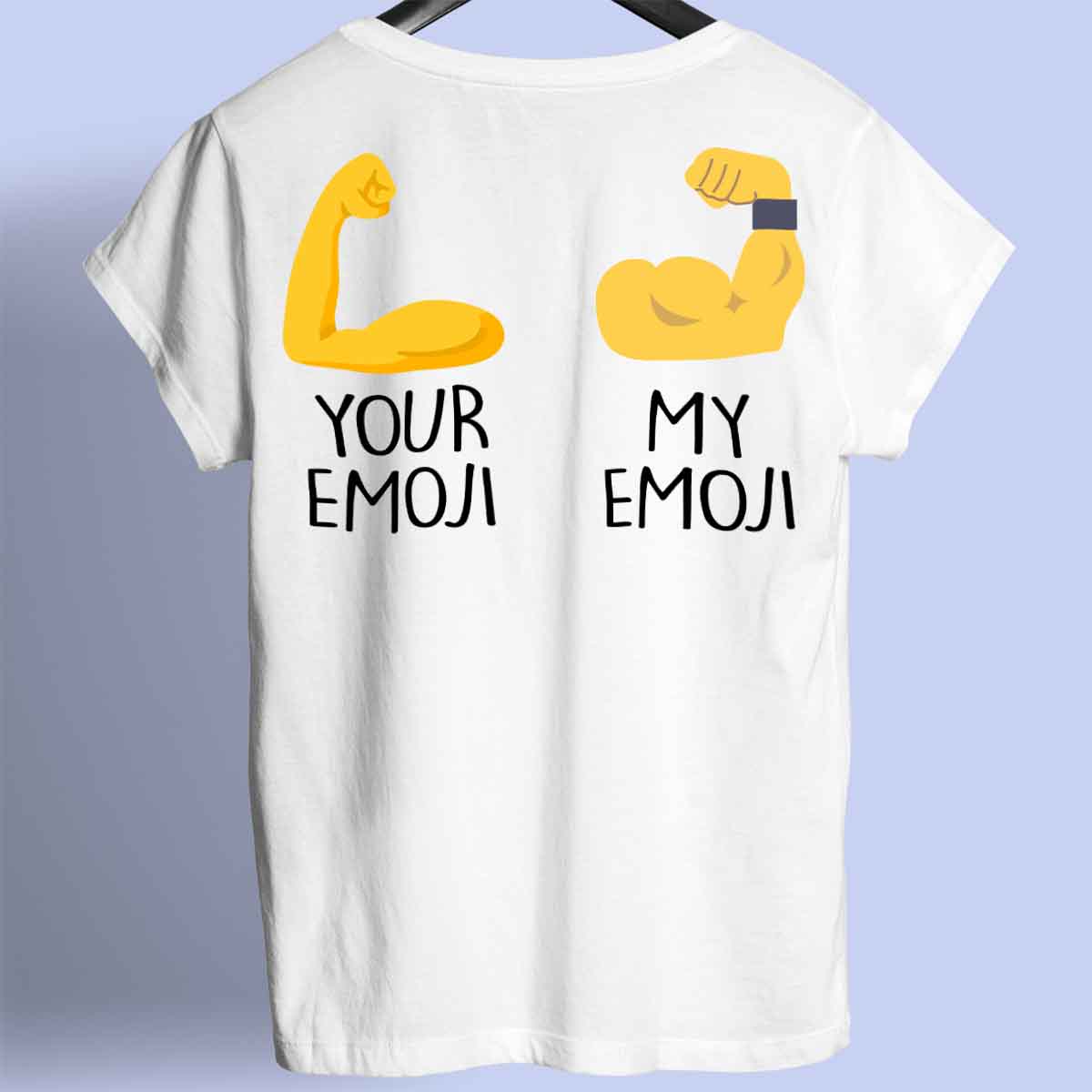 Emoji - Premium-paita unisex-taustaprintti