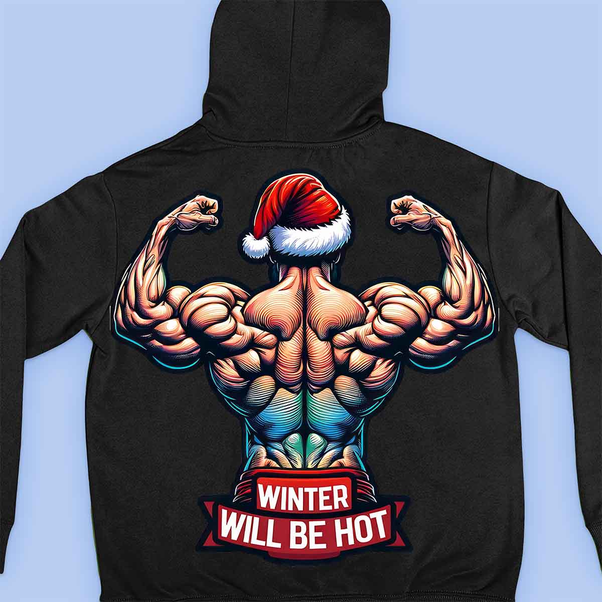 Hot Winter - Premium-huppari Unisex-taustaprintti