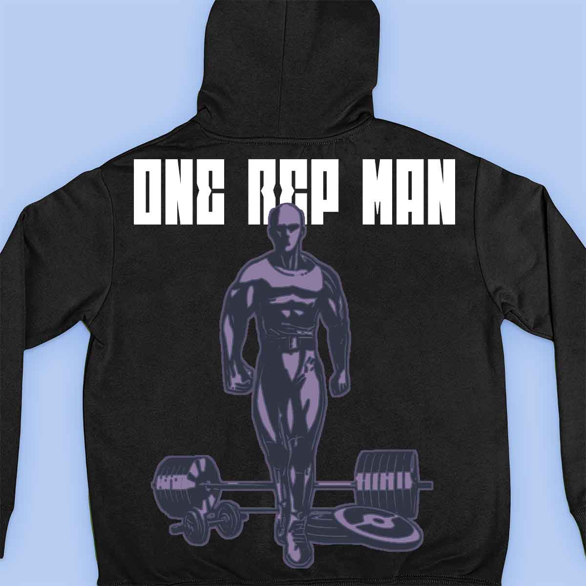 One Rep Man - Premium-huppari Unisex Taustaprintti