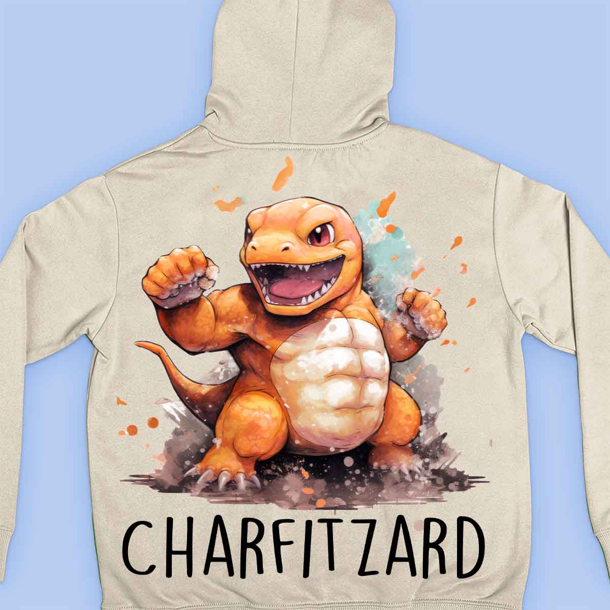 Charfitzard - Premium-huppari Unisex-taustaprintti