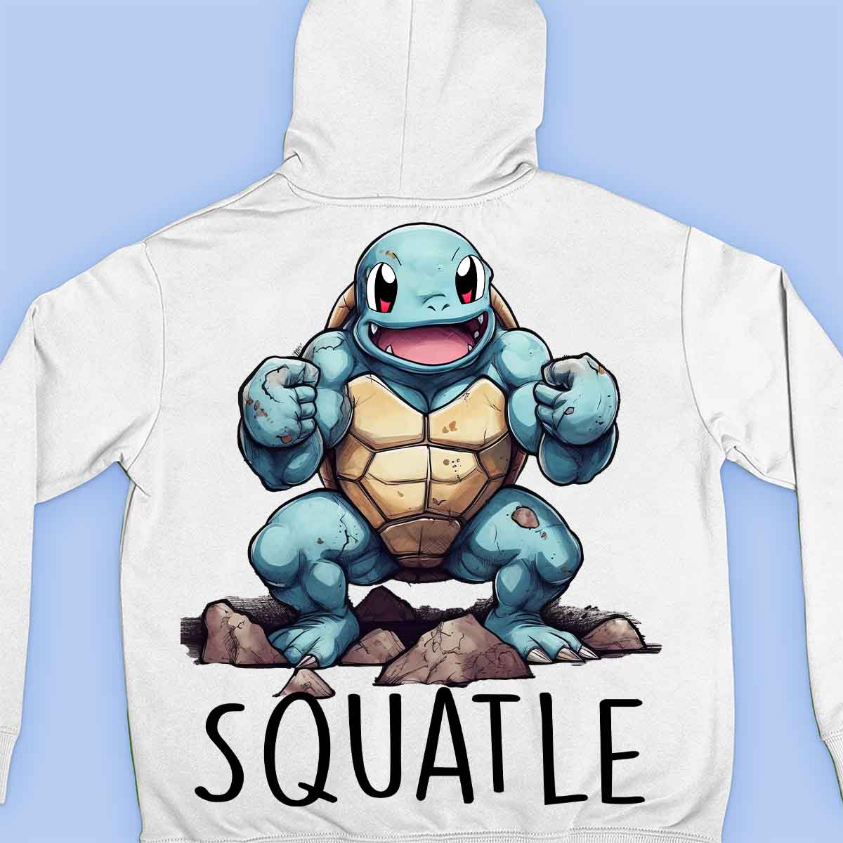 Squatle - Premium-huppari Unisex-taustaprintti