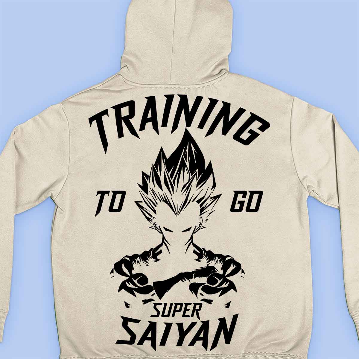 Saiyan - Premium-huppari Unisex Taustaprintti