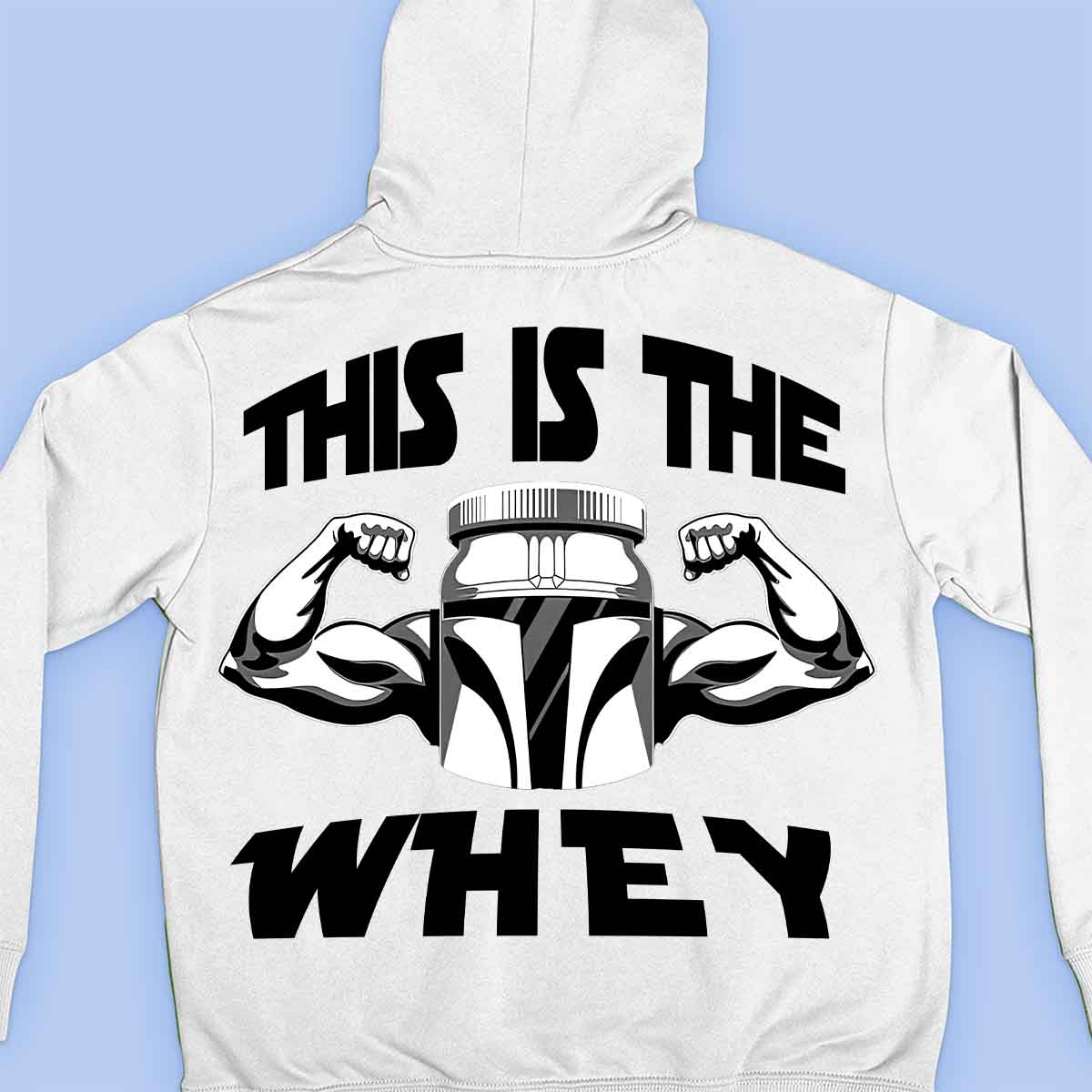 The Whey - Premium-huppari Unisex-taustaprintti