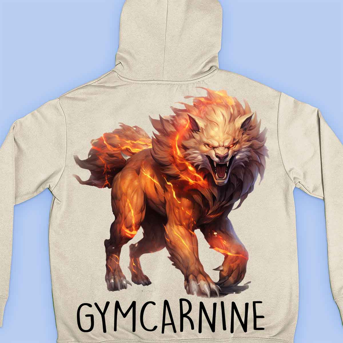 Gymcarnine - Premium-huppari Unisex Taustaprintti