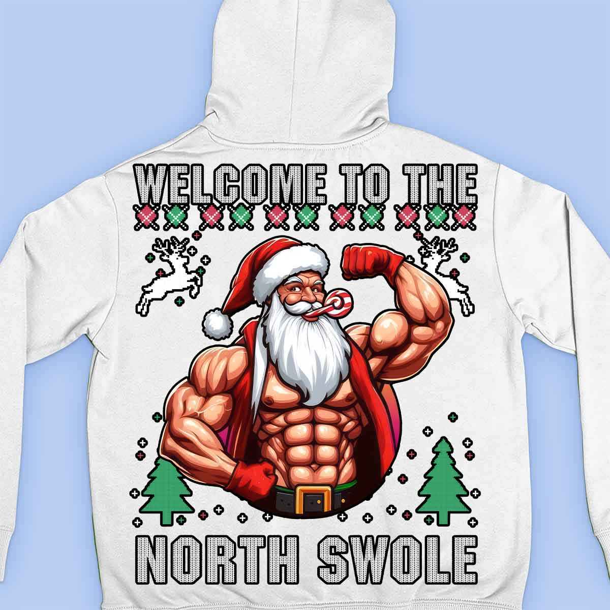 North Swole - Premium-huppari unisex-taustaprintti