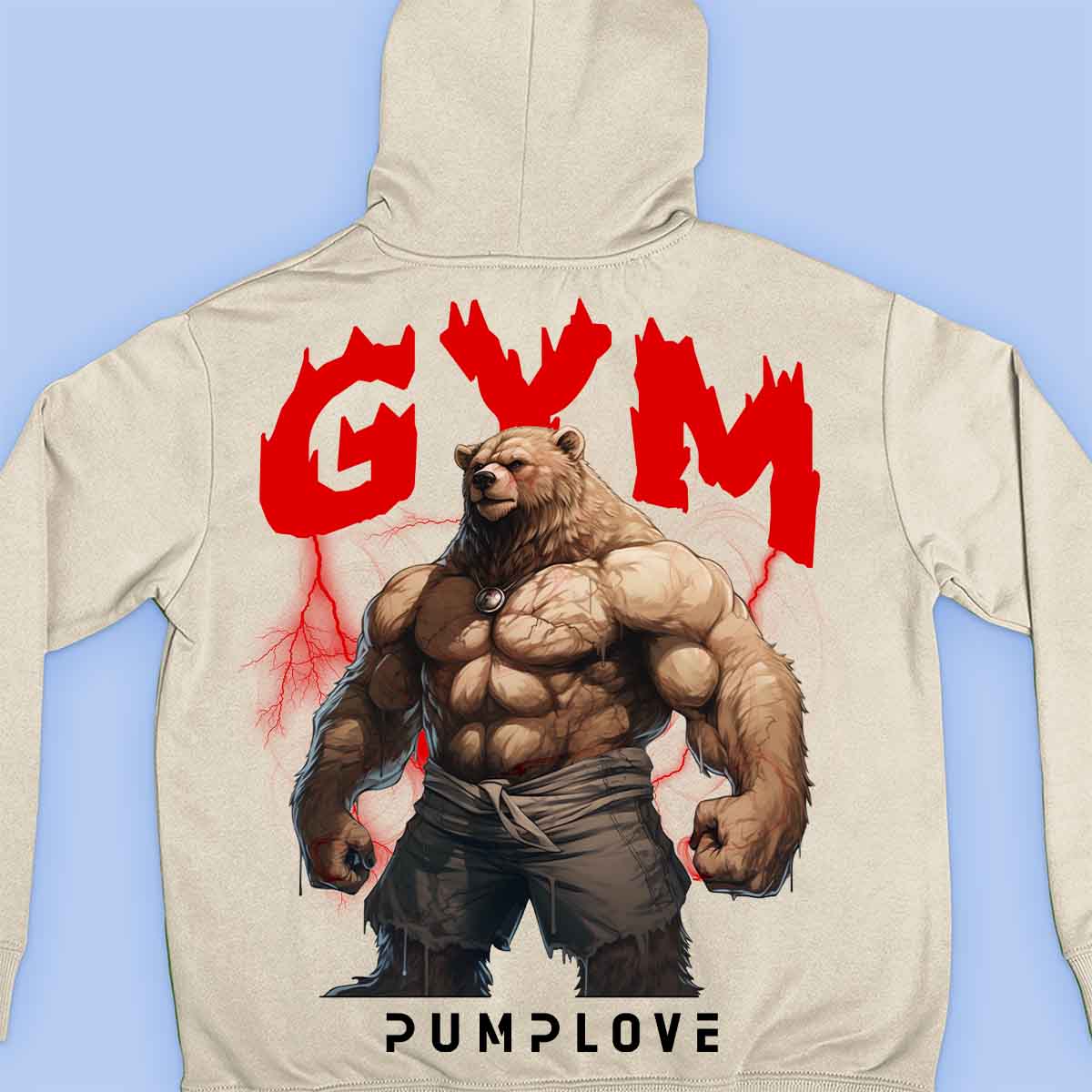 Gym Near - Premium Hoodie Unisex Back Print