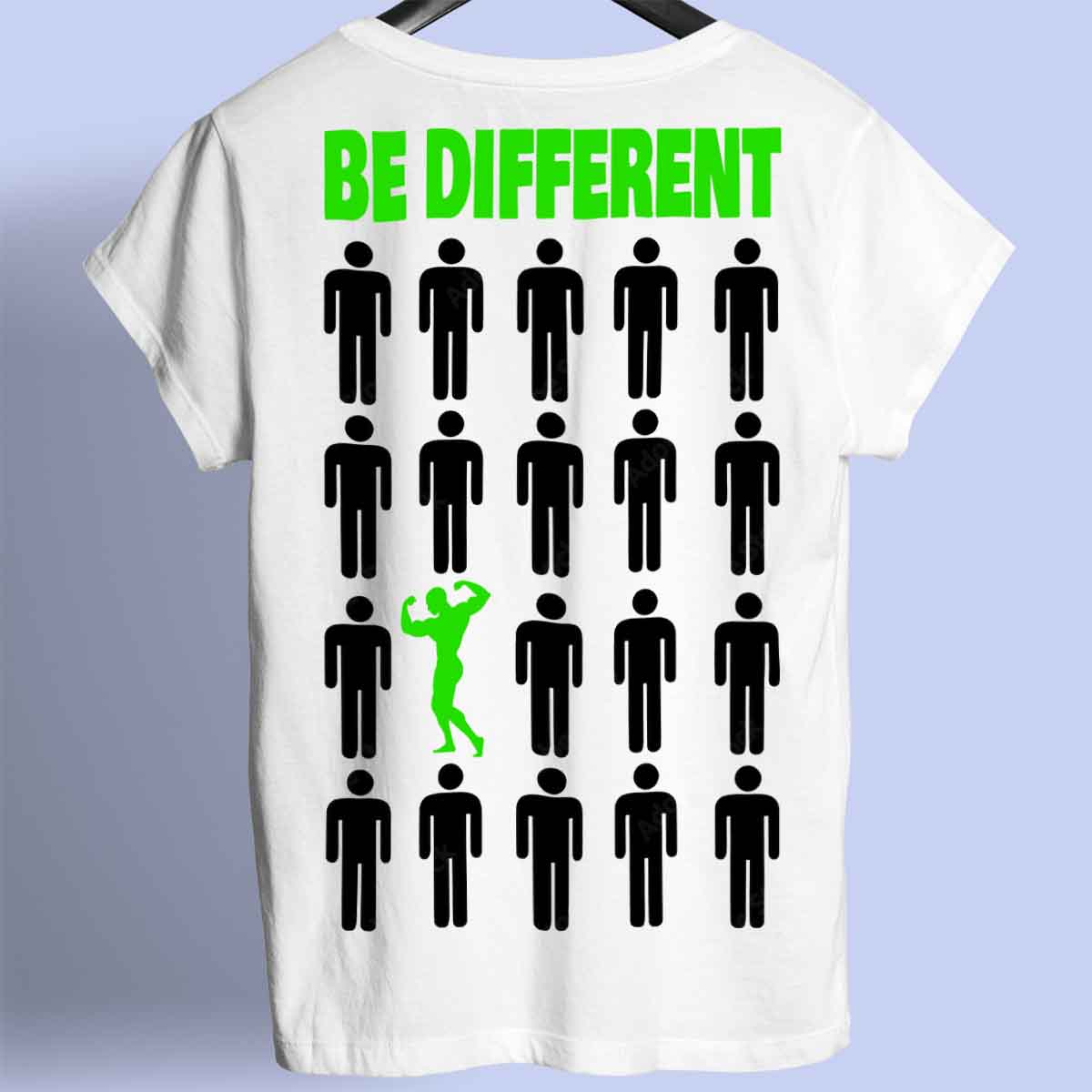 Be Different - Premium Shirt Unisex Back Print