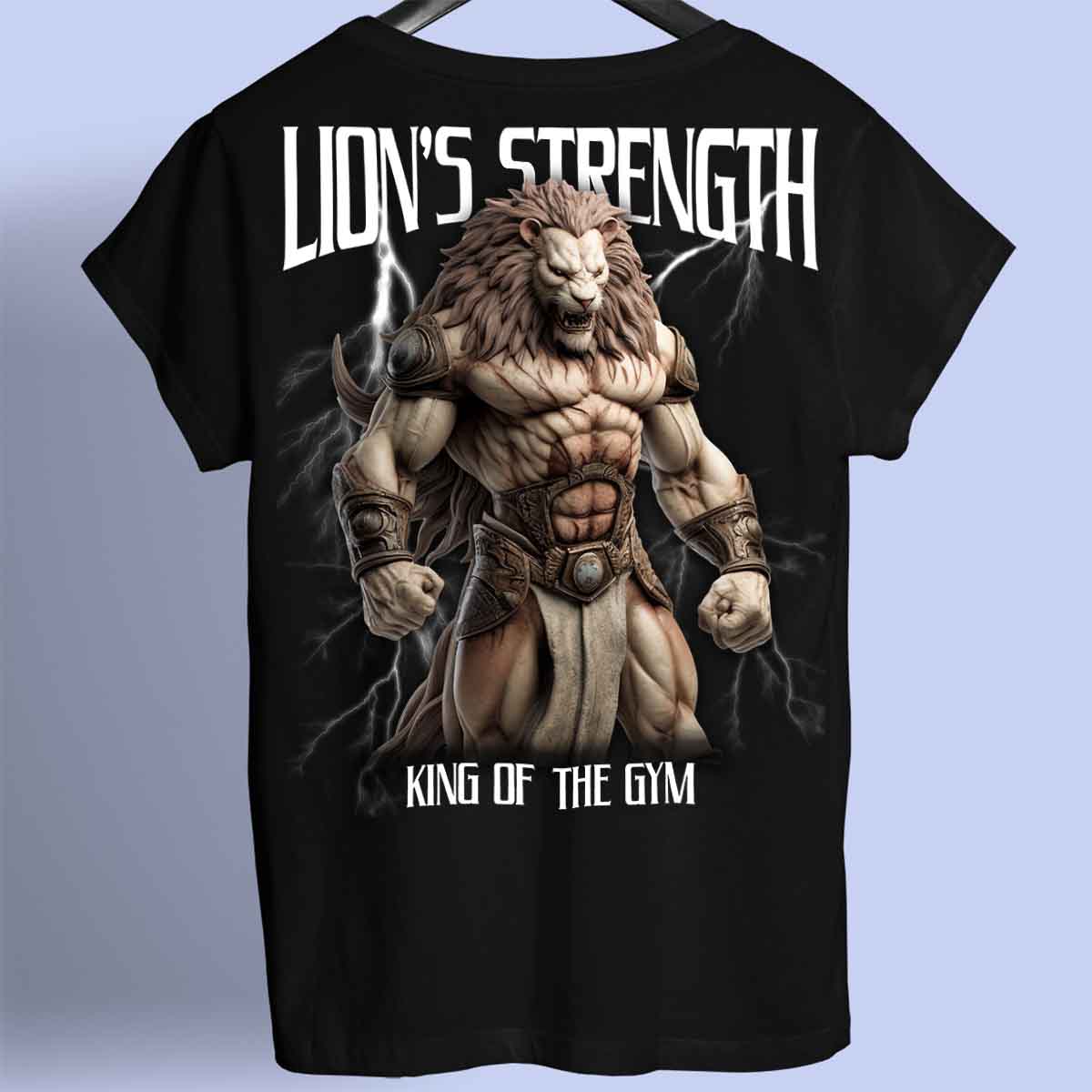 Lion's Strength - Premium Shirt Unisex Backprint