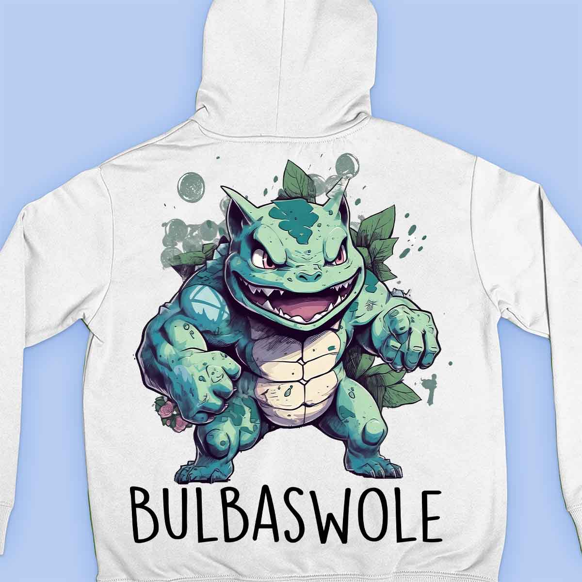 Bulbaswole - Premium-huppari Unisex-taustaprintti