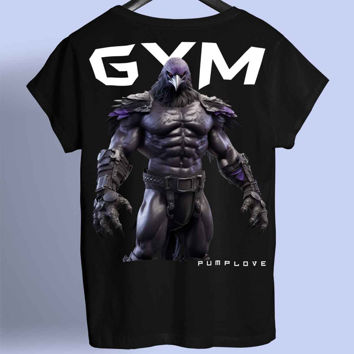 Gym Raven - Premium T-paita Unisex Taustaprintti