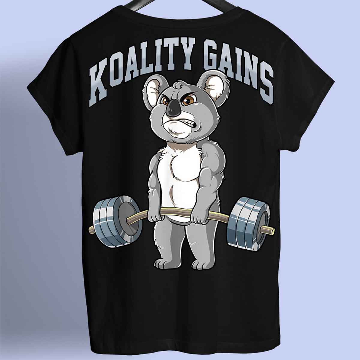 Koality Gains - Premium paita unisex taustaprintti