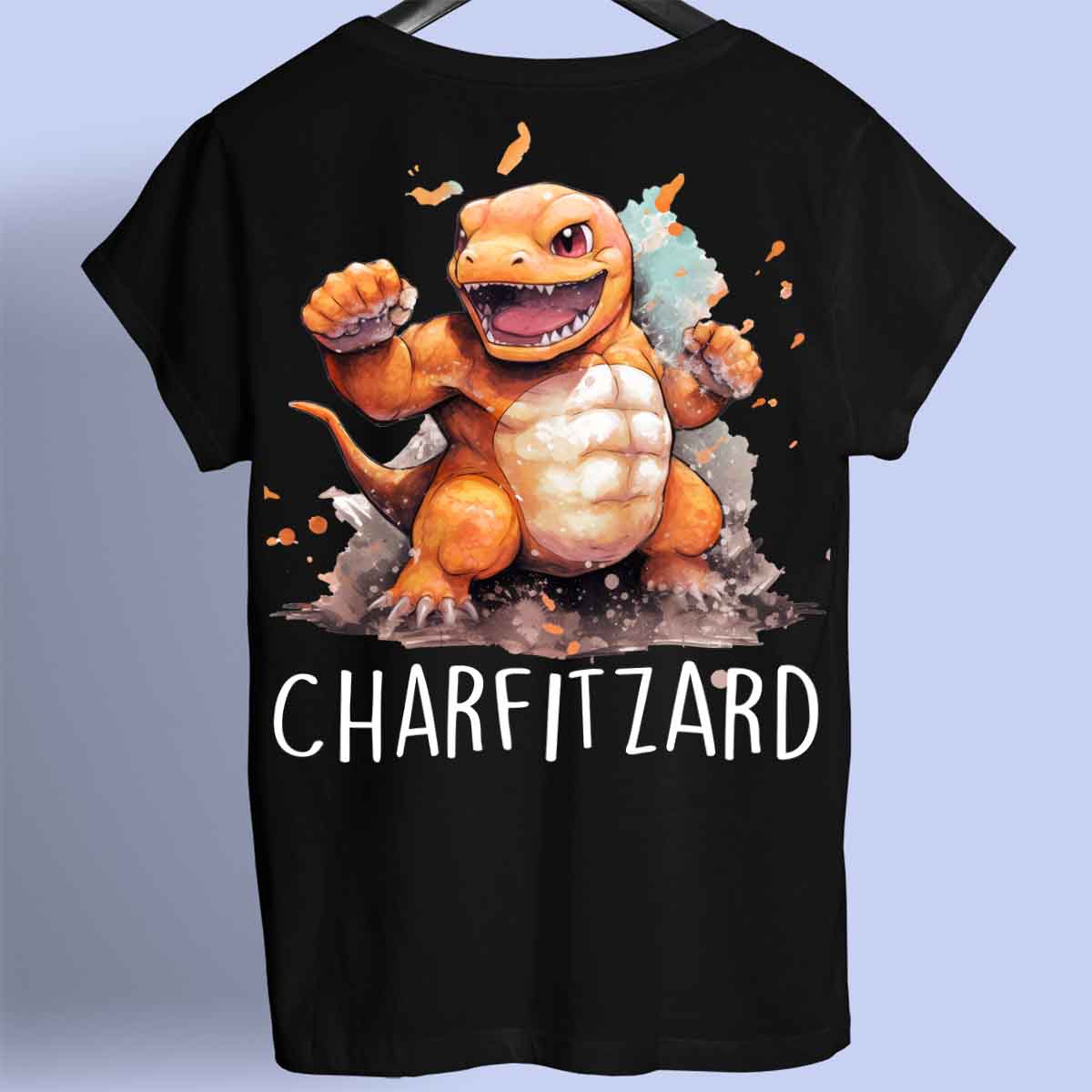 Charfitzard - Premium T-paita Unisex Taustaprintti