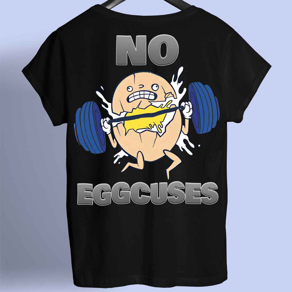 Eggcuses - Premium T-paita Unisex Taustaprintti