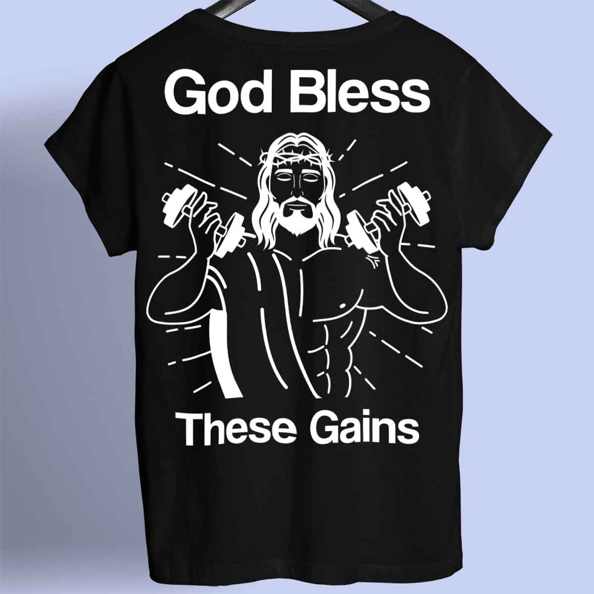 God Bless - Premium T-paita Unisex Taustaprintti