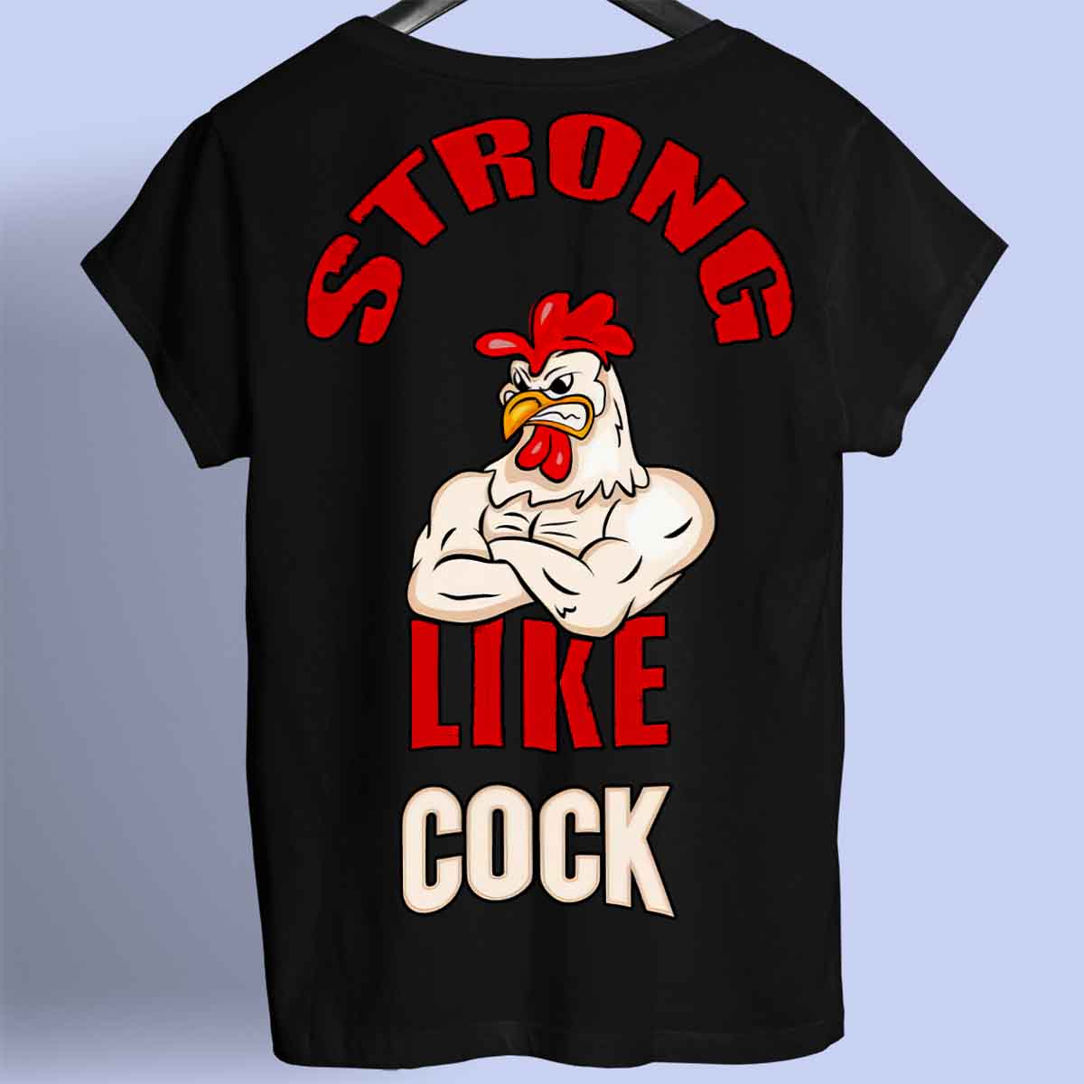 Strong Like - Premium T-paita Unisex Taustaprintti