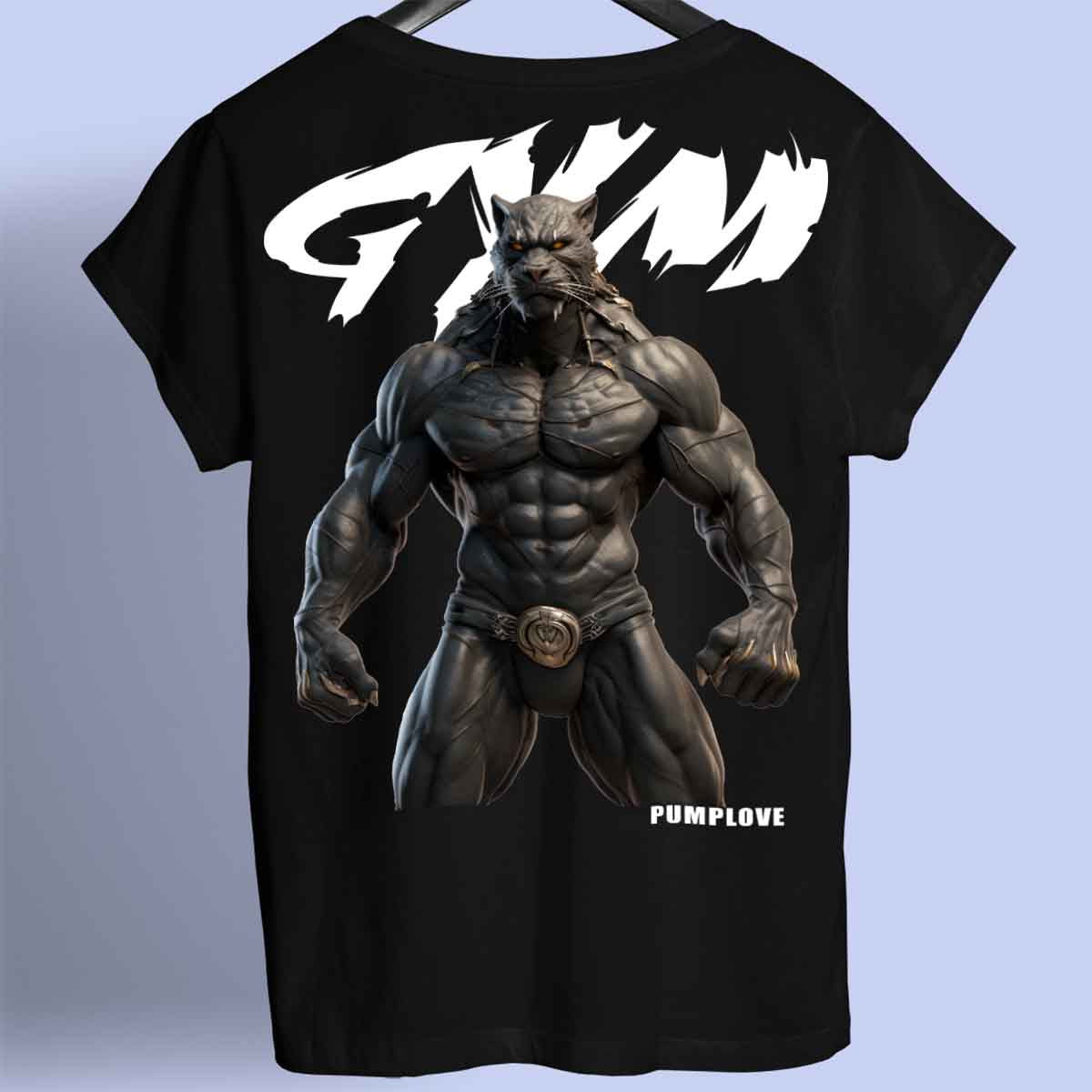 Gym Panther - Premium T-paita Unisex Taustaprintti