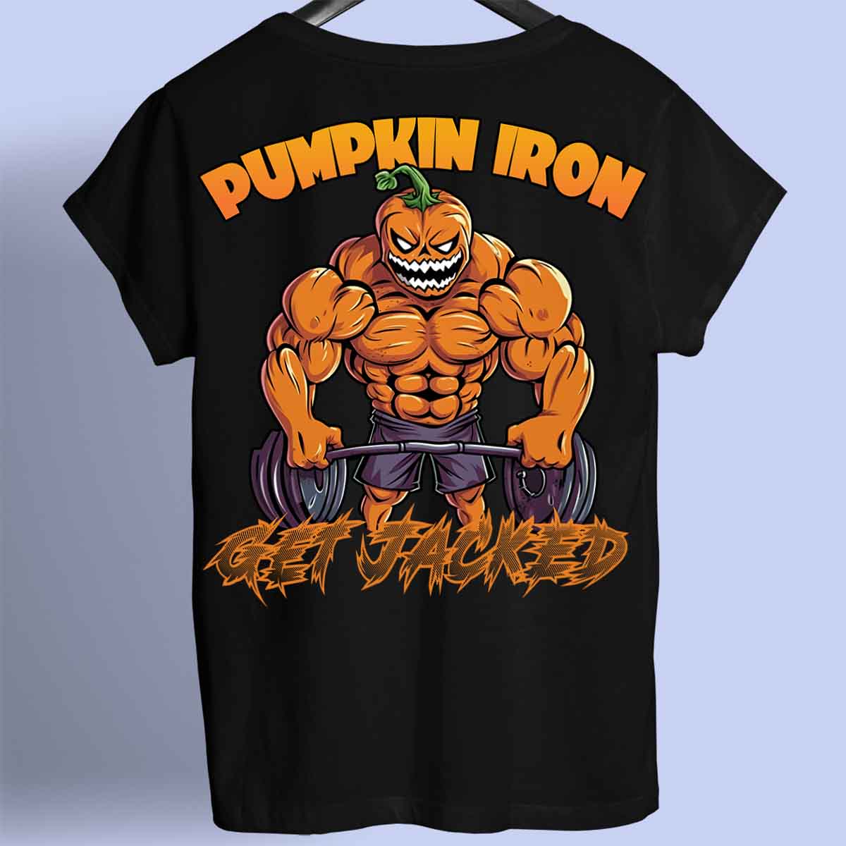 Pumpkin Iron - Premium T-paita Unisex Taustaprintti