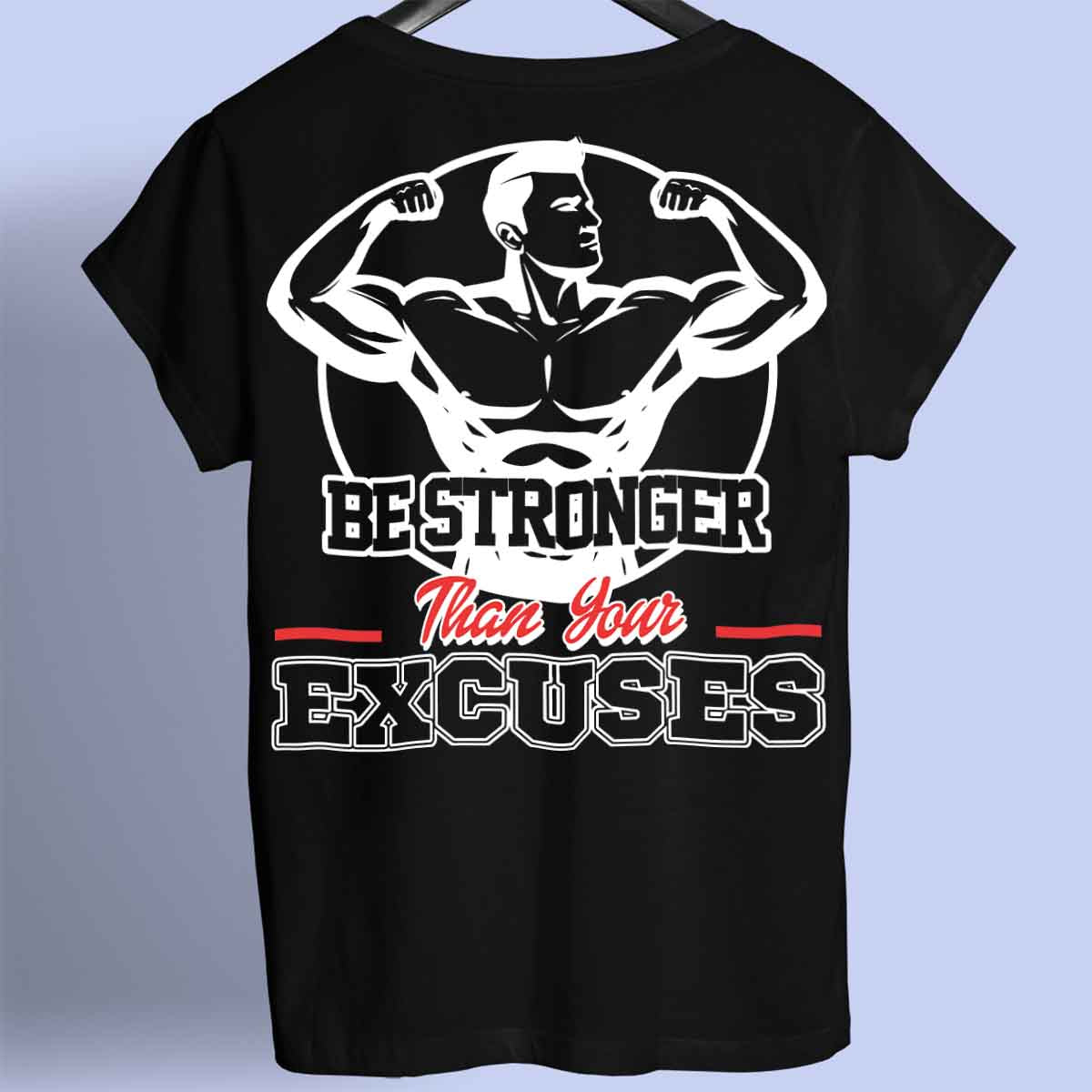 Be Stronger - Premium-paita unisex-taustaprintti