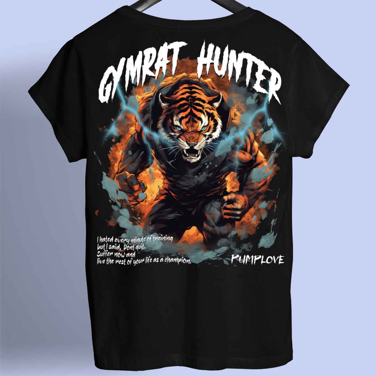 Gymrat Hunter - Premium paita unisex taustaprintti