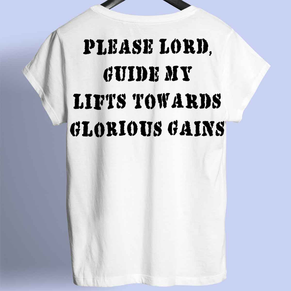 Glorious Gains - Premium-paita unisex-taustaprintti