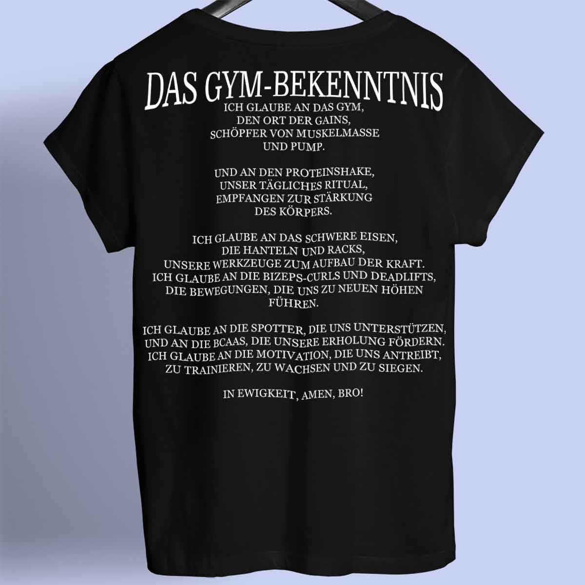 The Gym Confession - Premium-paita unisex-taustaprintti