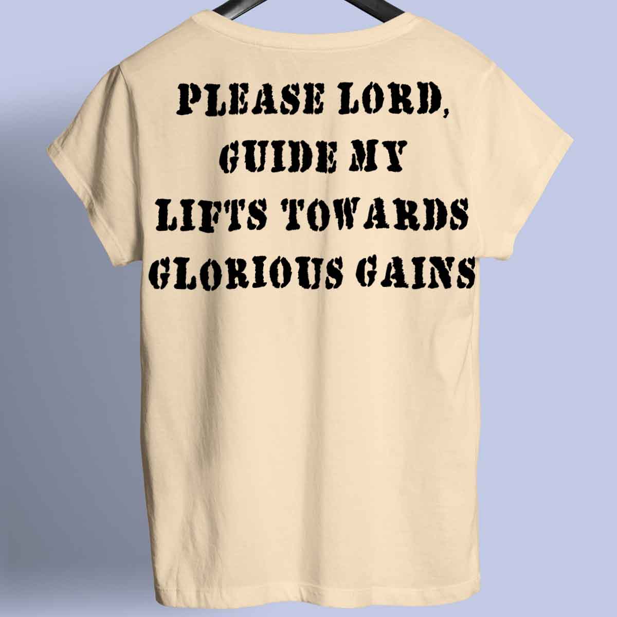 Glorious Gains - Premium-paita unisex-taustaprintti