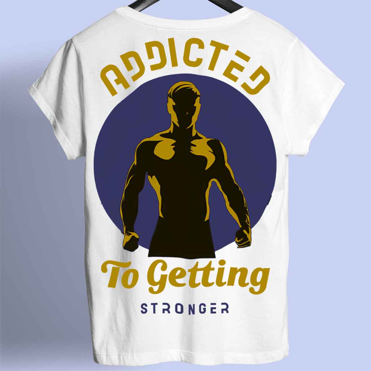 Addicted - Premium-paita unisex-taustaprintti