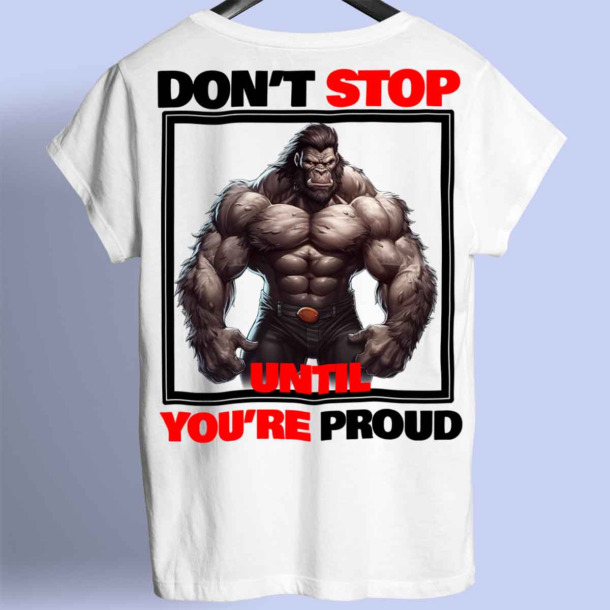 Proud - Premium Shirt Unisex taustaprintti