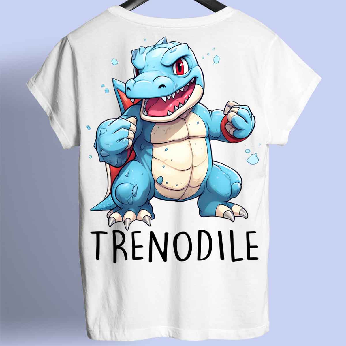 Trenodile - Premium T-paita Unisex Taustaprintti