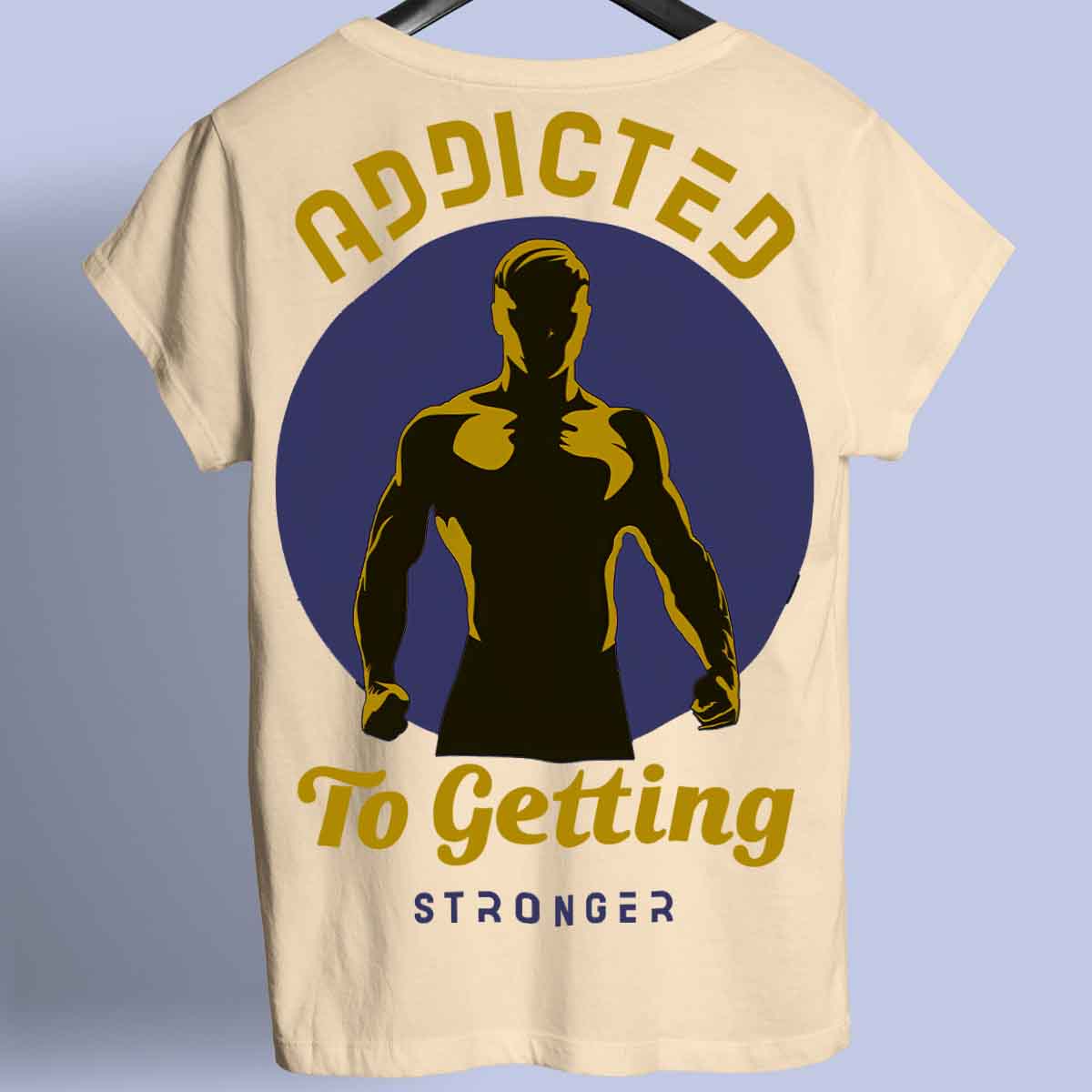 Addicted - Premium-paita unisex-taustaprintti