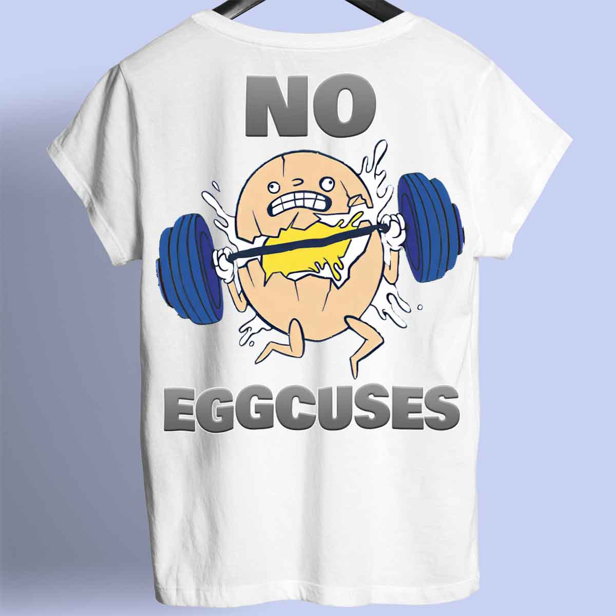 Eggcuses - Premium T-paita Unisex Taustaprintti