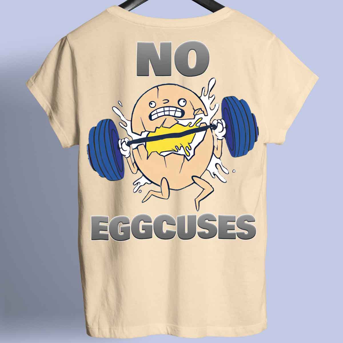 Eggcuses - Premium T-paita Unisex Taustaprintti