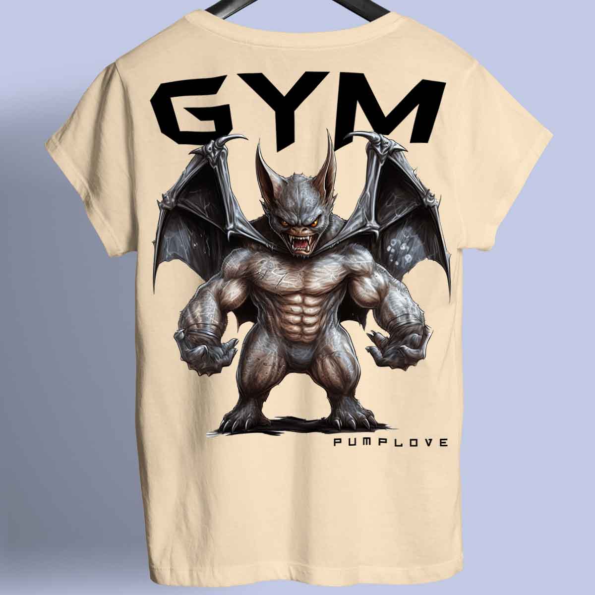 Gym Bat - Premium T-paita Unisex Taustaprintti