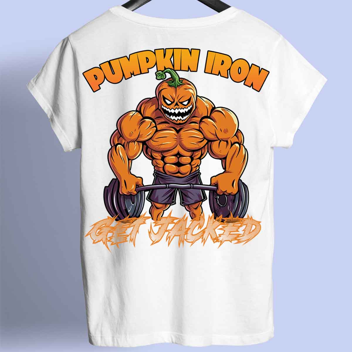 Pumpkin Iron - Premium T-paita Unisex Taustaprintti