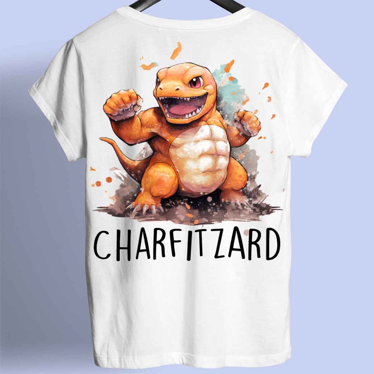 Charfitzard - Premium T-paita Unisex Taustaprintti