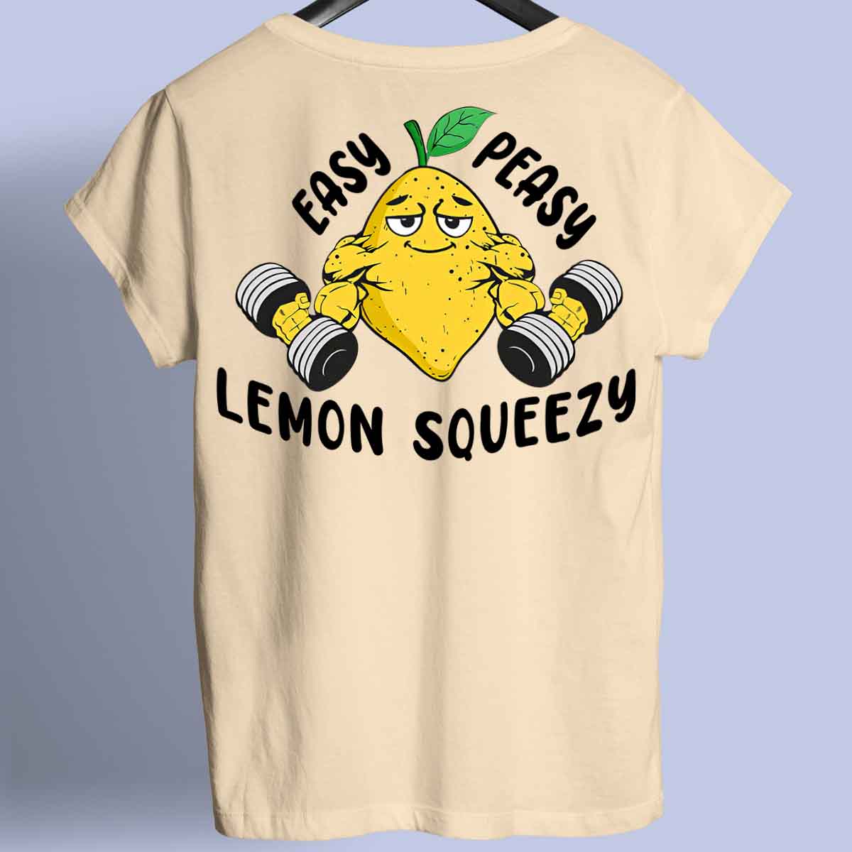 Lemon Squeezy - Premium-paita Unisex-taustaprintti