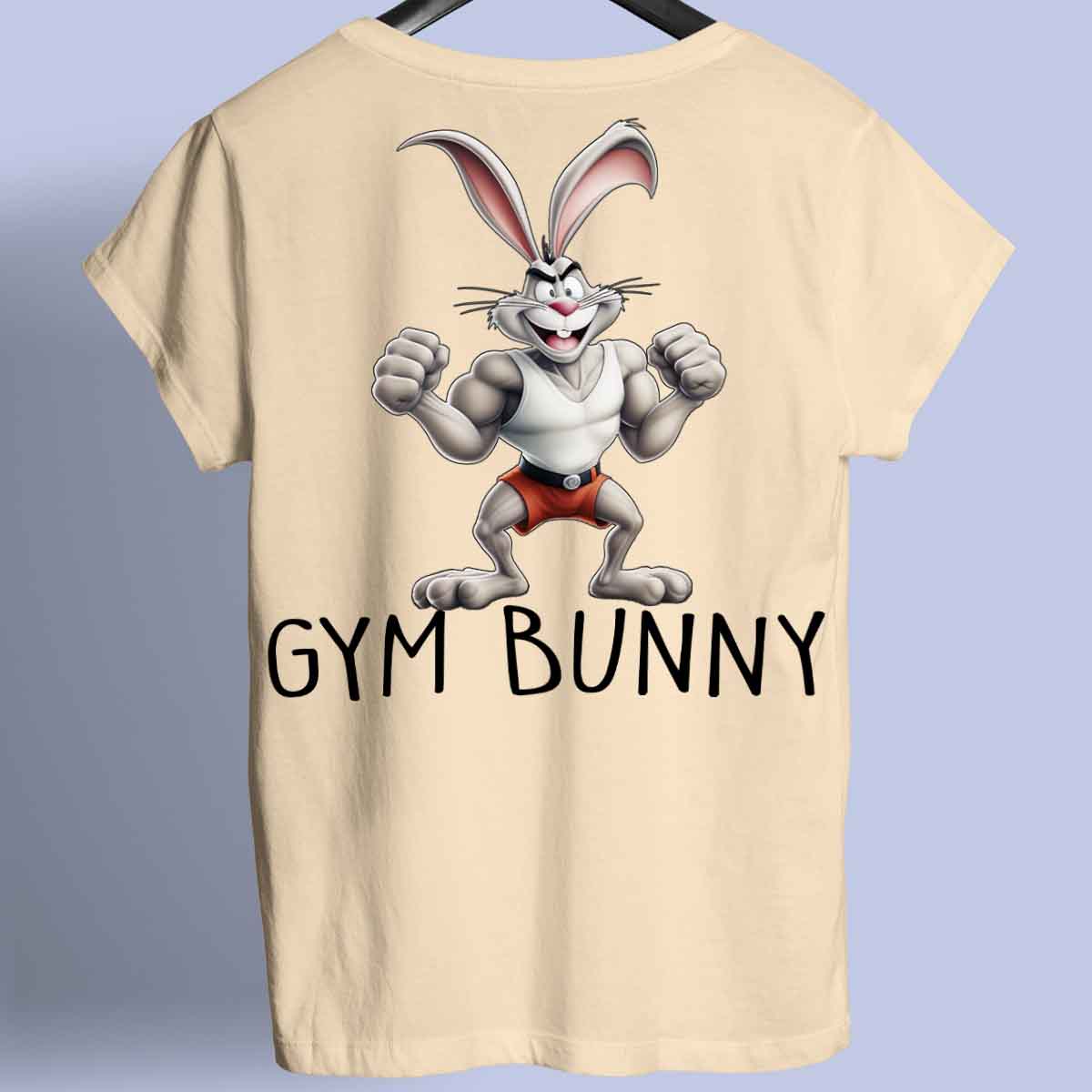 Gym Bunny - Premium paita Unisex taustaprintti