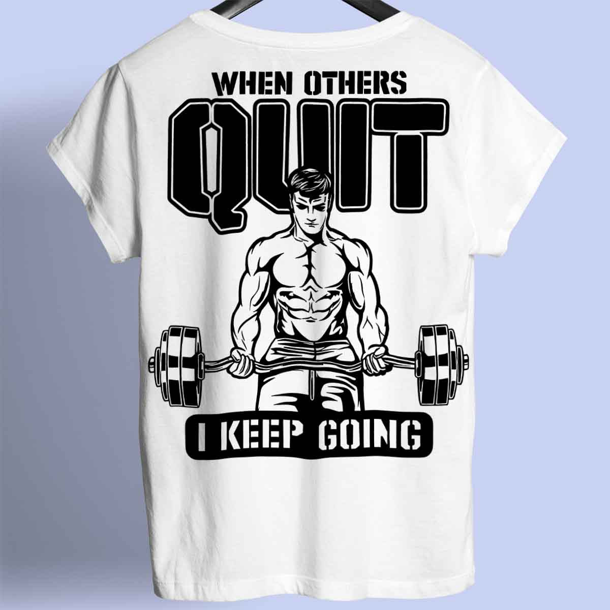 Quit - Premium Shirt Unisex Backprint