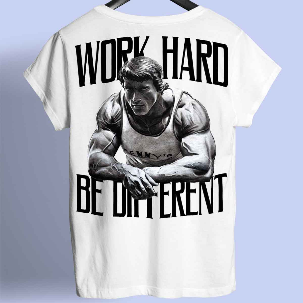 Work Hard - Premium Shirt Unisex Backprint