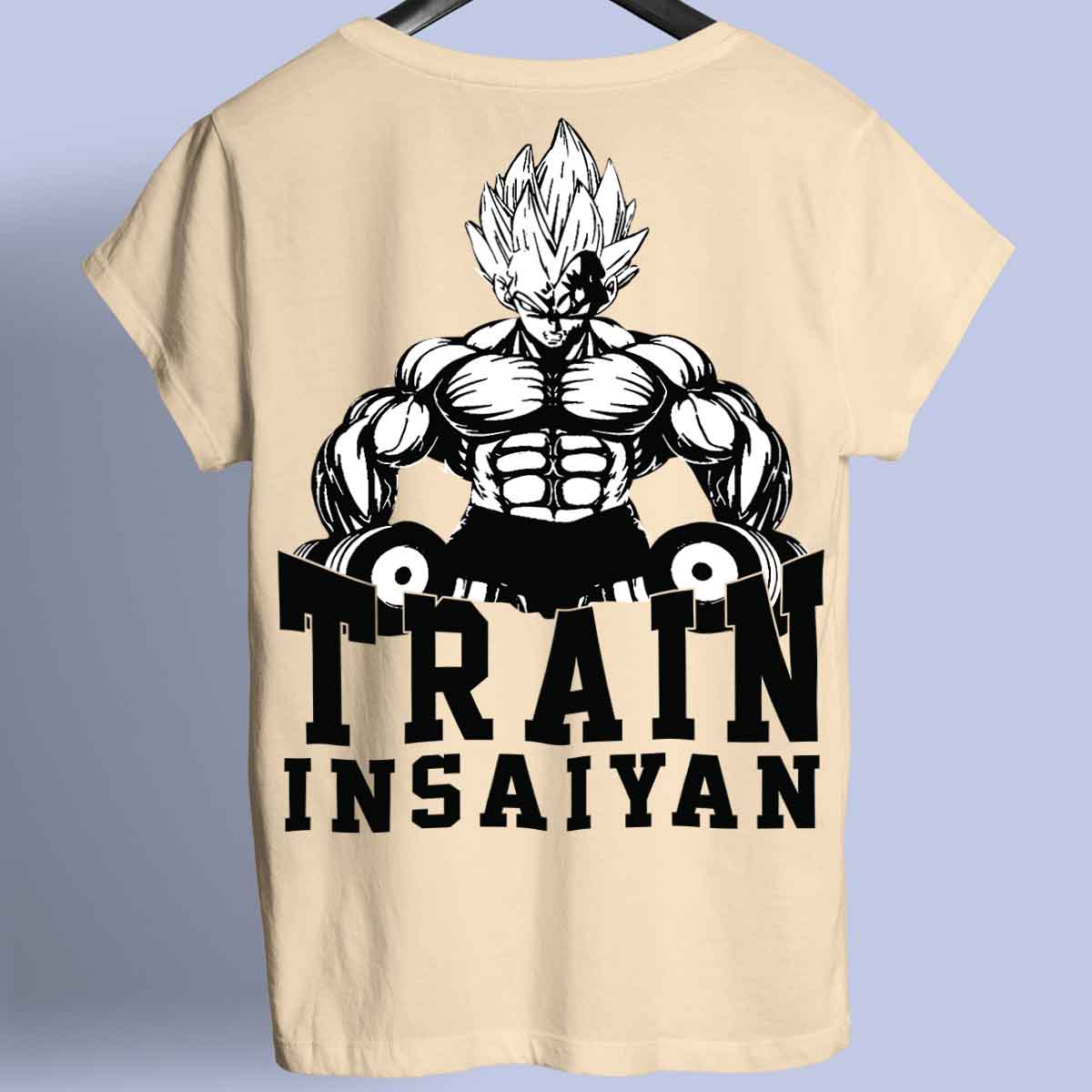 Train Insaiyan - Premium T-paita Unisex Taustaprintti