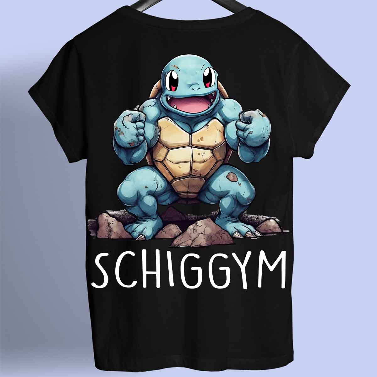 Schiggym - Premium T-paita Unisex Taustaprintti