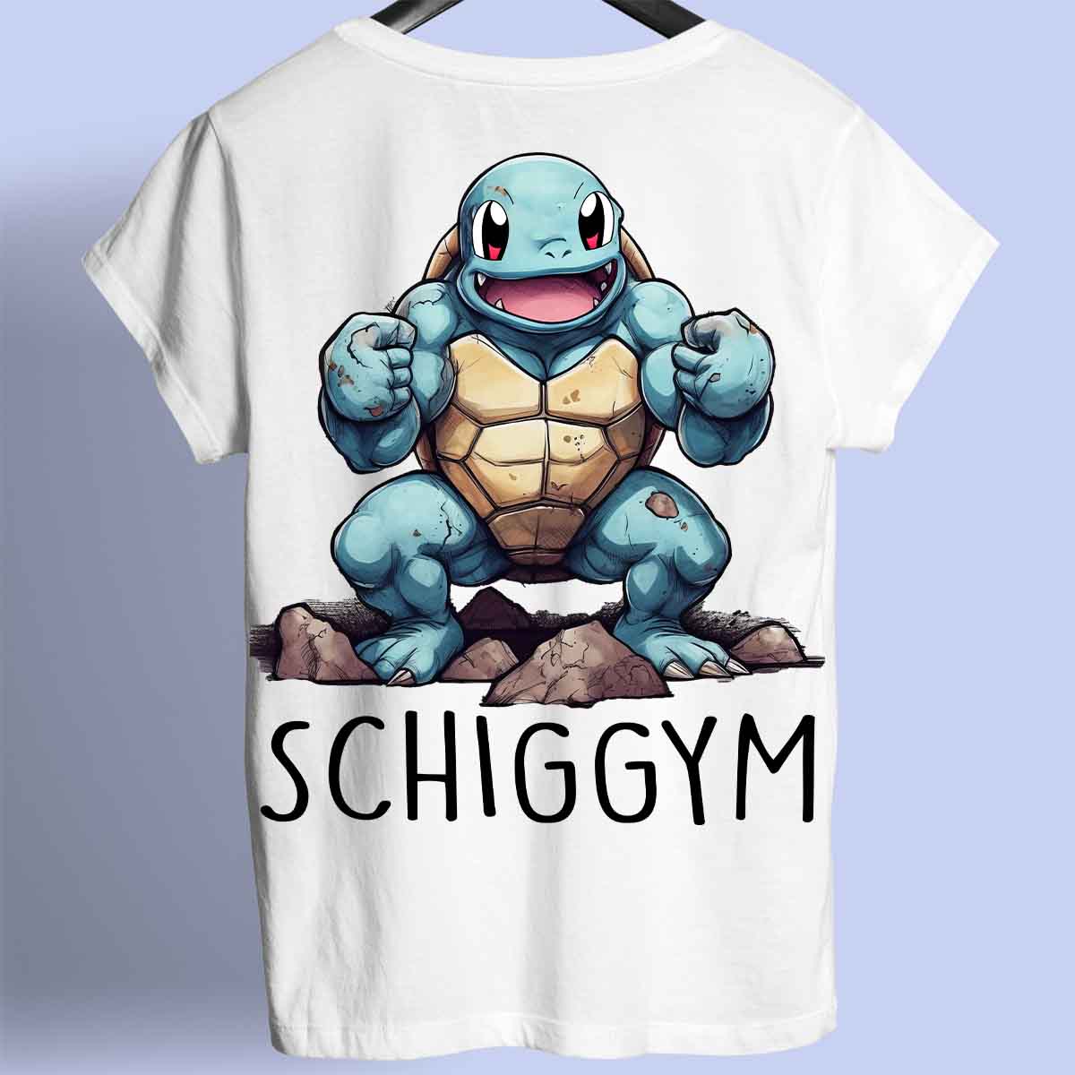 Schiggym - Premium T-paita Unisex Taustaprintti